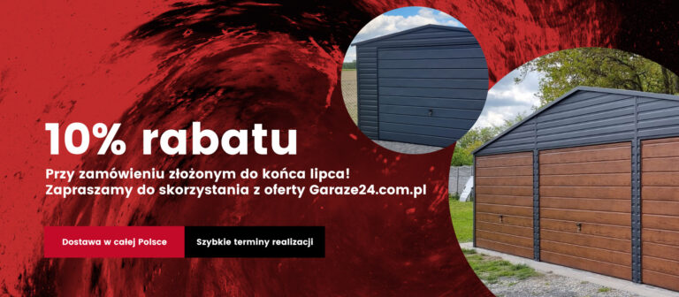 Garaże blaszane dwuspadowe